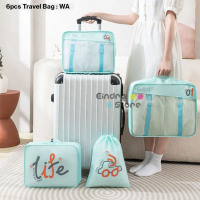 6pcs Travel Bag : WA